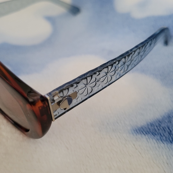 Kate Spade New York - Havana & Blue Preslee Oversize Sunglasses - Picture 3 of 5